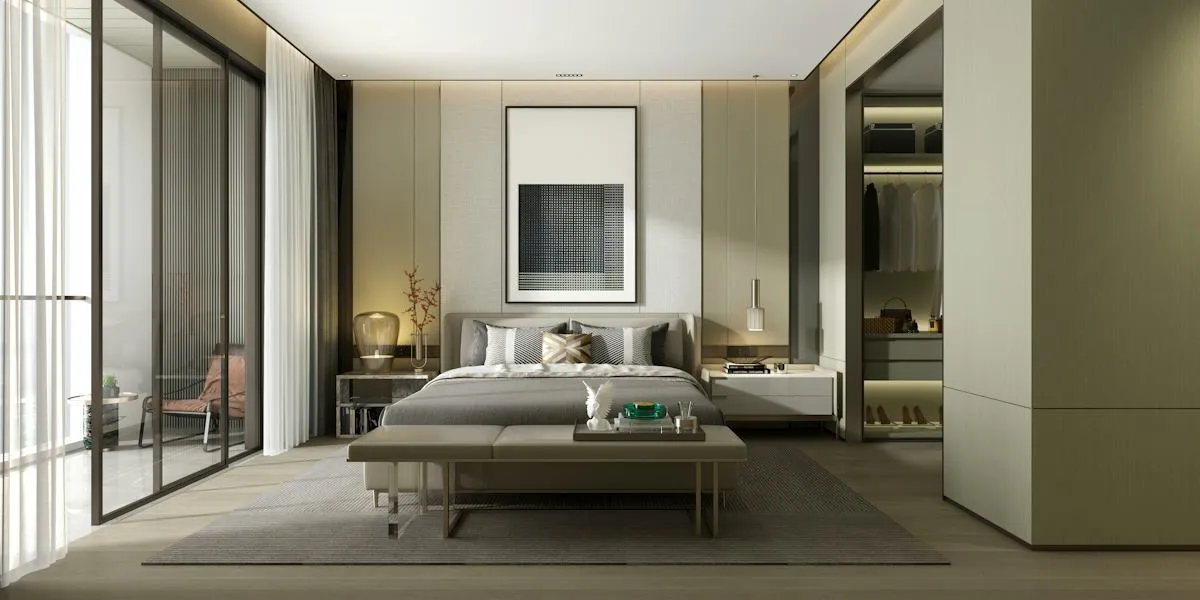 Curated bespoke furniture in a modern living room